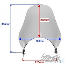 PLEXI MOTOCYKLOVÉ - UNI - TMAVÉ